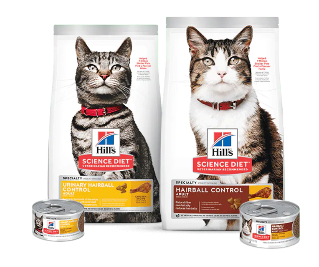Science light and perfect weight cat food