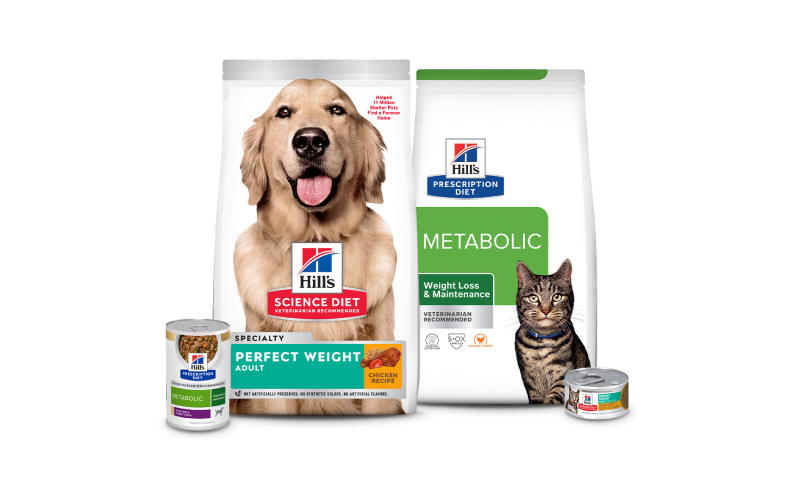 Hillspet Nutrition products for pets obesity